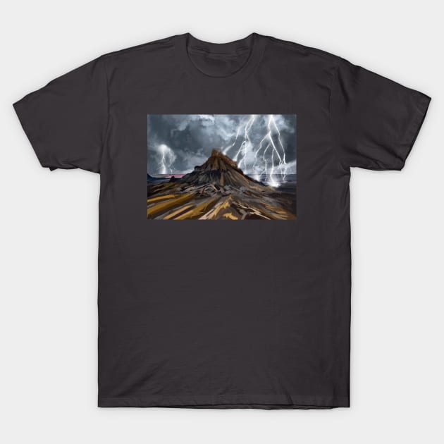 Storm mountain T-Shirt by Alexgle